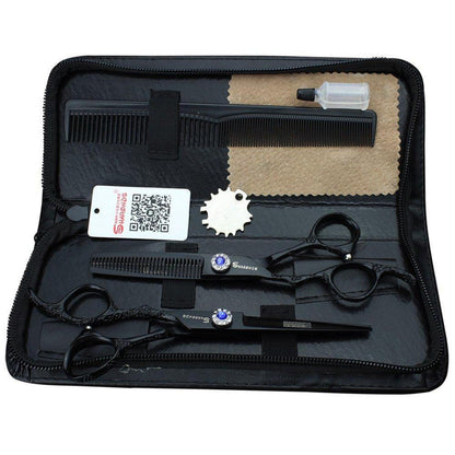 6-Zoll Linkshänder Friseurschere Set – Edelstahl & Verstellbar