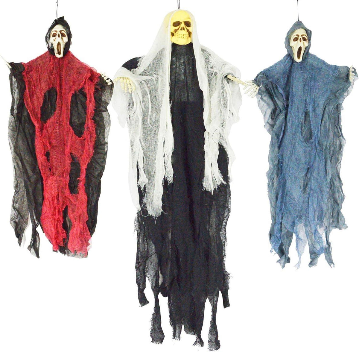 Hängende Skelett Geister Halloween Deko 3er Set