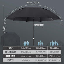 ZOMAKE Regenschirm Sturmfest Groß Golf Umbrella