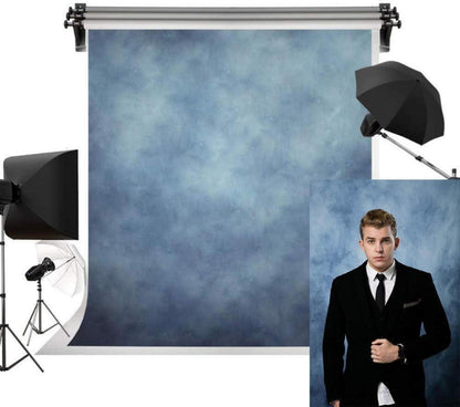Fotografie Hintergrund Blau 1,5x2,2m Mikrofaser Porträt Baby Leinwand