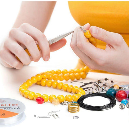 Schmuckherstellung Kit mit Zangen und Zubehör in Plastikbox