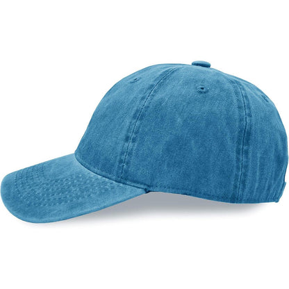 Verstellbare Baumwoll Baseballmütze Blau – Outdoor Sonnenhut