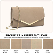 Miss Lulu Clutch Damen Abendtasche Elegante Kettentasche