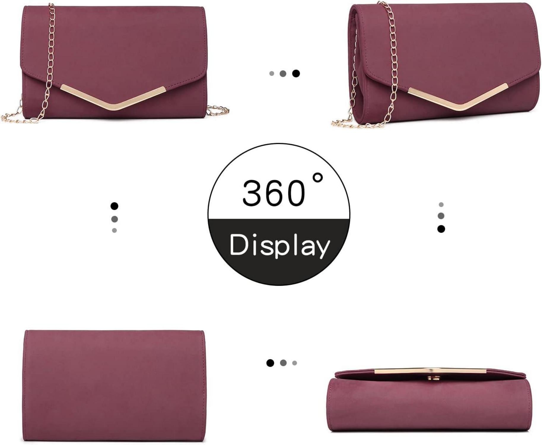 Elegante Miss Lulu Damen Clutch Handtasche Abendtasche Hochzeit Umhängetasche