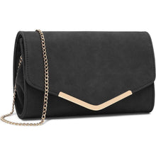 Elegante Miss Lulu Clutch Damen Schwarz Hochzeit Abendtasche