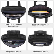 Laptoptasche 15,6 Zoll Schwarz Aktentasche Business