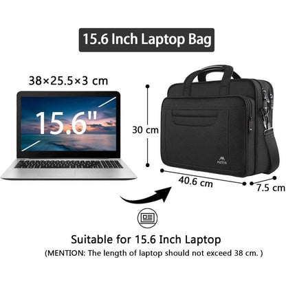 Laptoptasche 15,6 Zoll Schwarz Aktentasche Business
