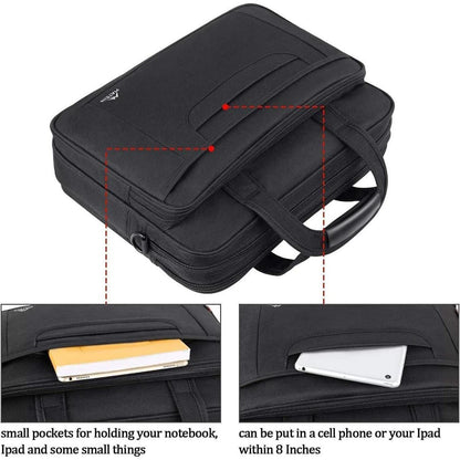 Laptoptasche 15,6 Zoll Schwarz Aktentasche Business