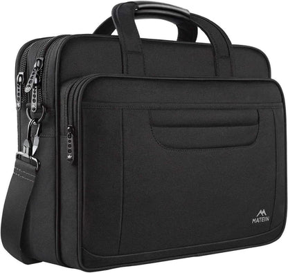 15.6 Zoll Aktentasche Laptop Tasche Business Schulter Schwarz