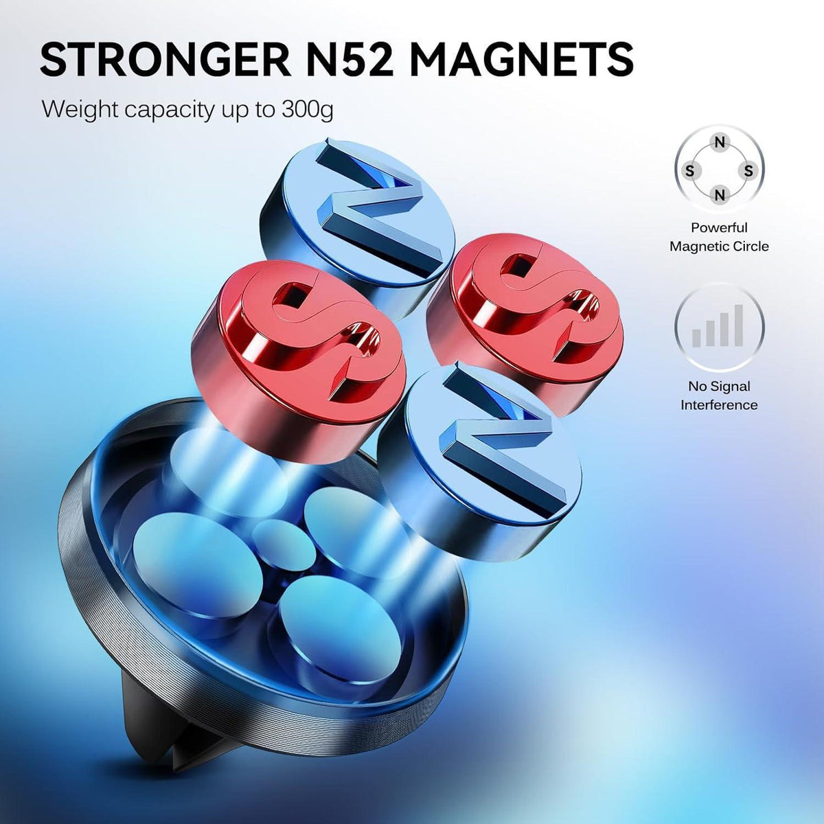 Magnetische Handyhalterung fürs Auto – 2er Set