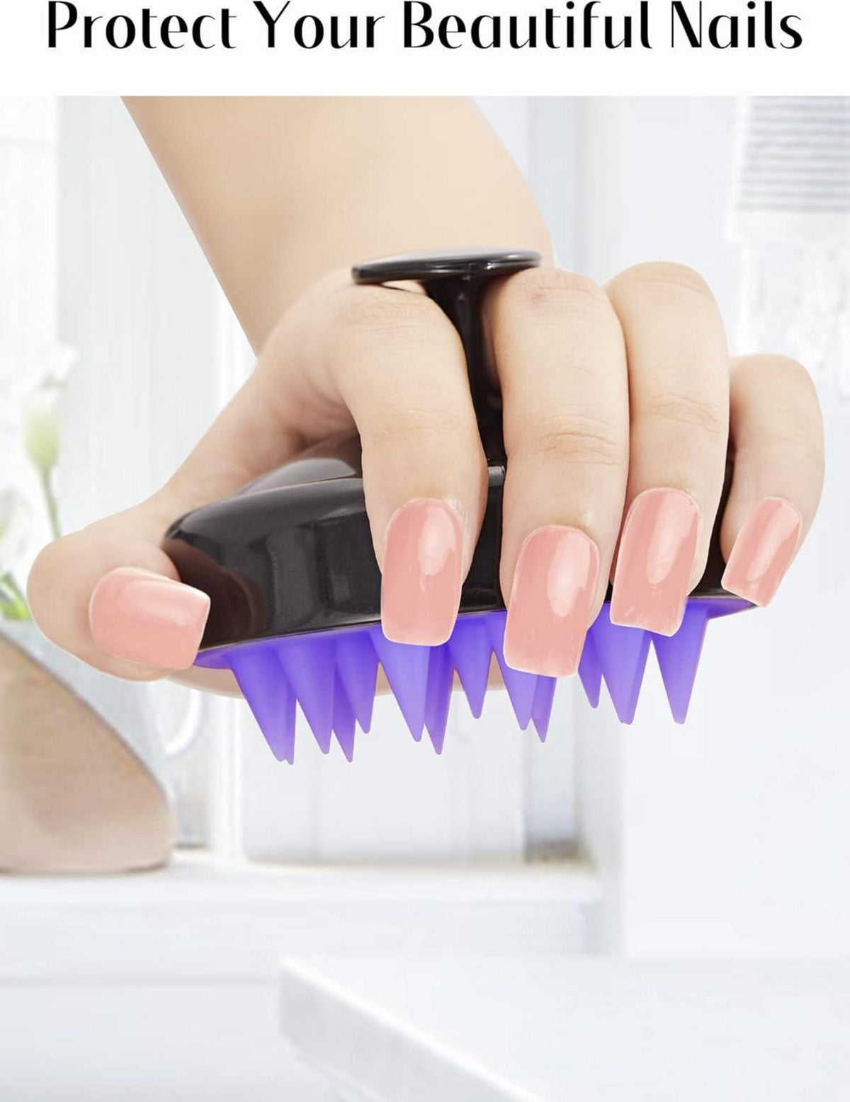 HEETA Kopfmassagebürste für Trockenes und Nasses Haar – Sanfte Shampoo Haarbürste