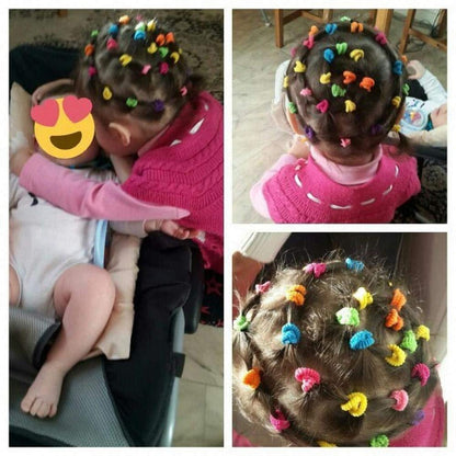 200 Mini Haargummis Elastische Haarbänder Pferdeschwanz