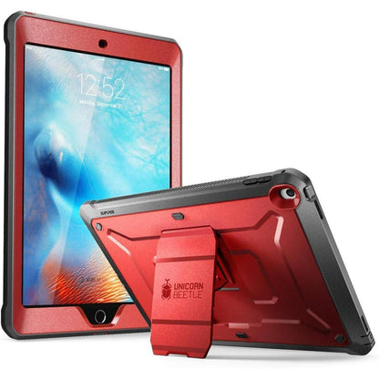 iPad 9.7 Hülle mit Displayschutz Rot Metallik