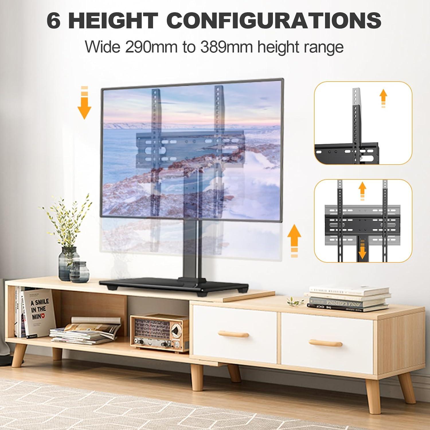 TV Ständer Universal für 26-55 Zoll OLED LCD Fernseher bis 40kg VESA