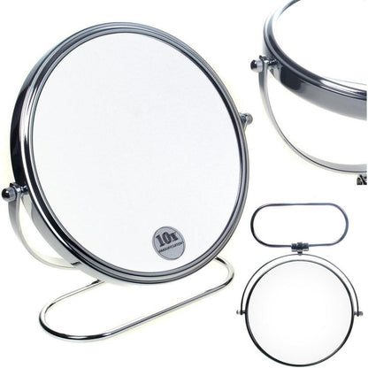 Faltbarer Tischspiegel 10x Vergrößerung 8 inch Standspiegel