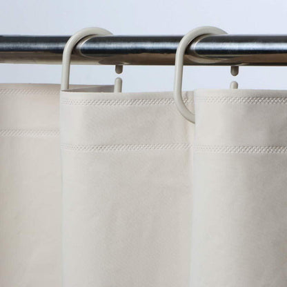 Funria Duschvorhang Beige 180x180 cm Anti-schimmel Wasserdicht mit 12
