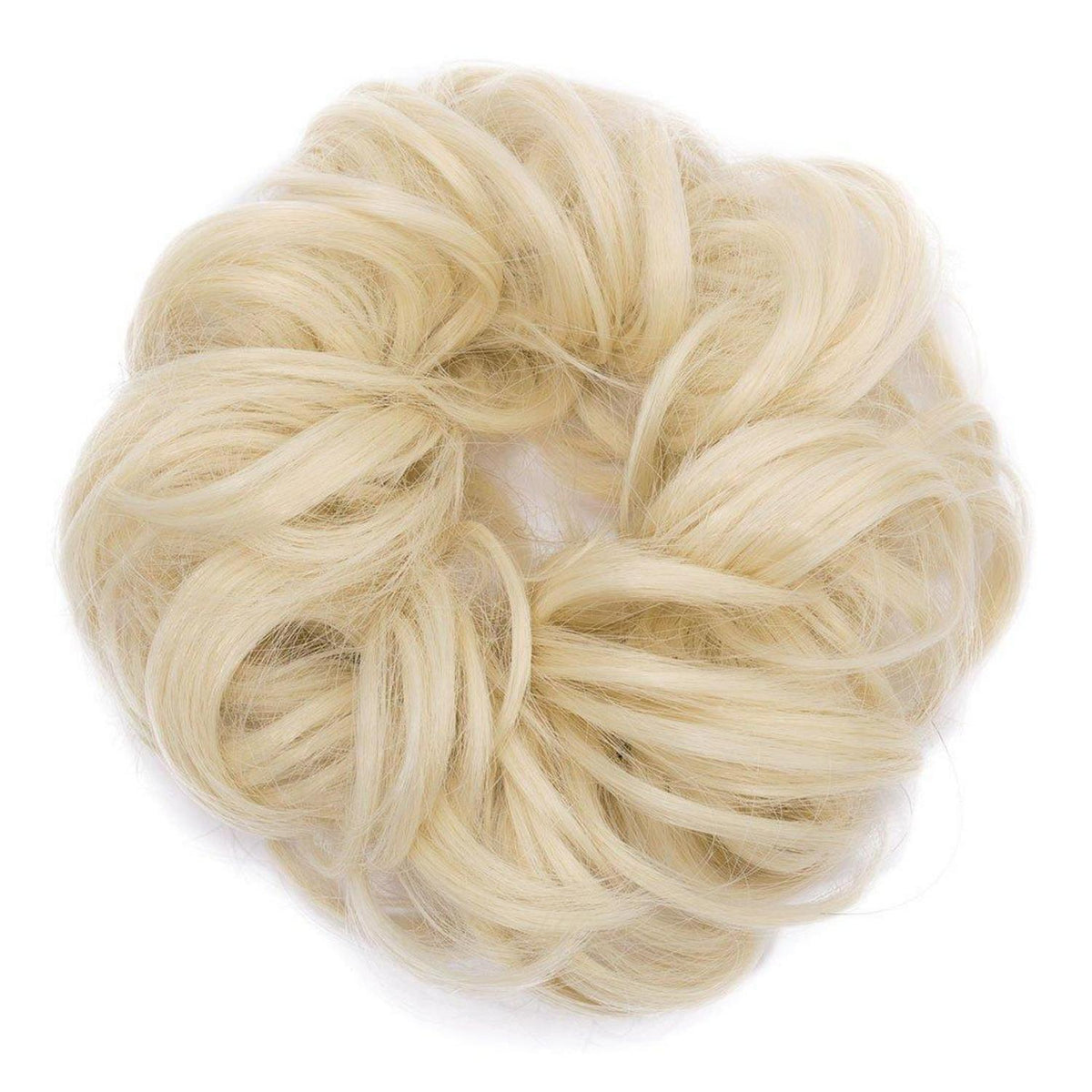 Voluminöser Haargummi Bleichblond - Haarverdichtung 30g