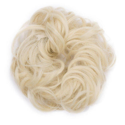 Voluminöser Haargummi Bleichblond - Haarverdichtung 30g