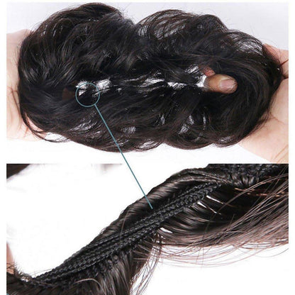 Voluminöser Haargummi Bleichblond - Haarverdichtung 30g