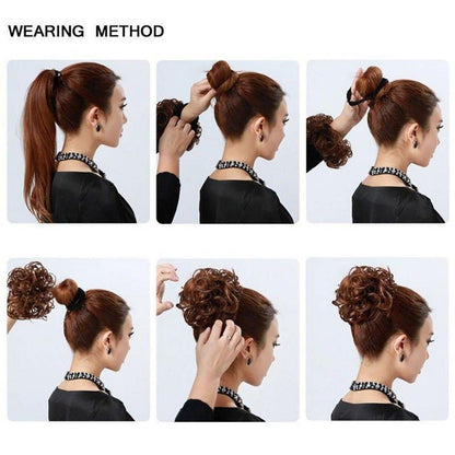 Voluminöser Haargummi Bleichblond - Haarverdichtung 30g