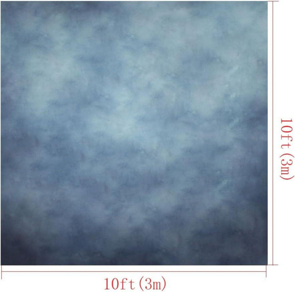 Fotografie Hintergrund Blau Mikrofaser 3x3m Porträt Baby Requisiten