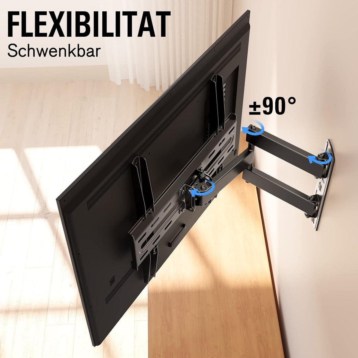 TV Wandhalterung Schwenkbar Neigbar Ausziehbar 26-60