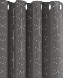 Schattierungs-Vorhänge Blickdicht 138x117 cm Hellgrau 2er Set