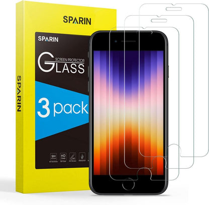iPhone SE 2022/2020 Panzer Schutz Glas, 3 Stück 9H Härte Schutzfolie