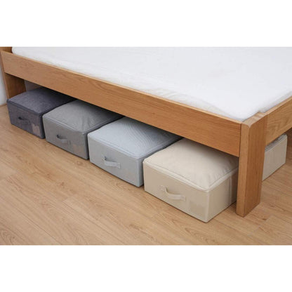 Faltbare Unterbett-Aufbewahrungsbox mit Deckel, dunkelgrau