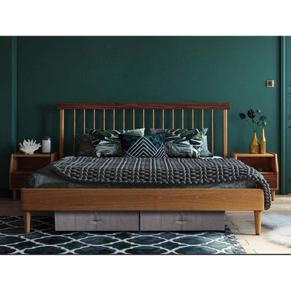 Faltbare Unterbett-Aufbewahrungsbox mit Deckel, dunkelgrau
