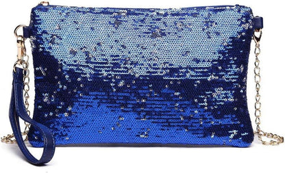 Pailletten Clutch Umhängetasche Party Damen Mini Eleganter Glanz