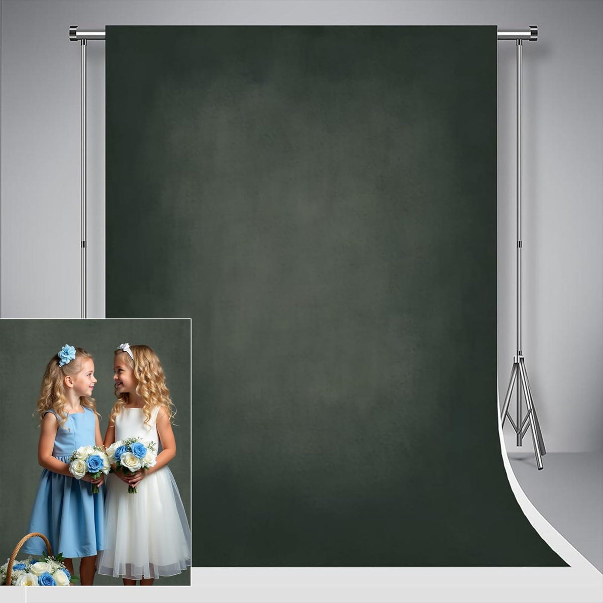 Fotostudio Hintergrund 3x6m Retro Mikrofaser
