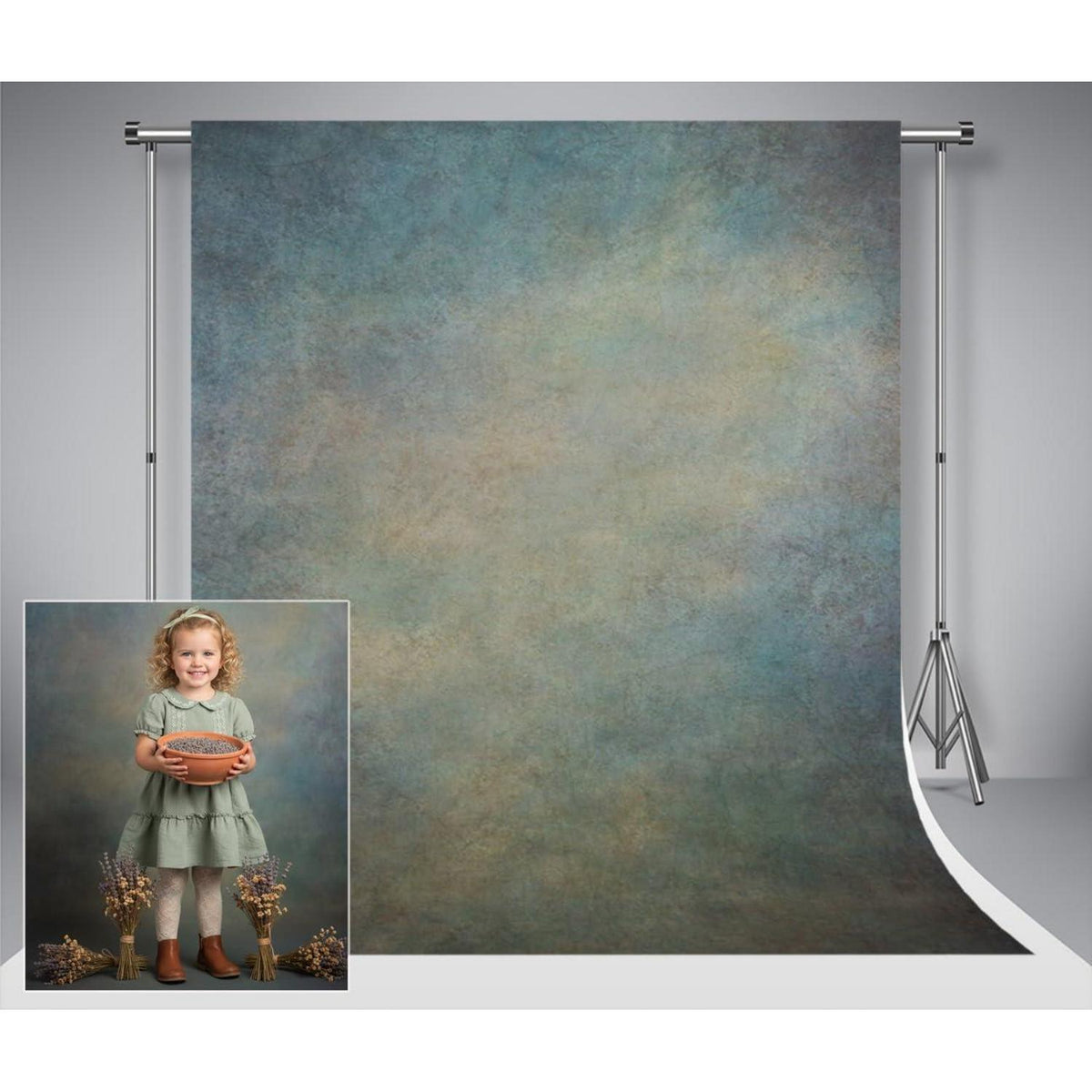 Abstrakter Fotostudio Hintergrund Mikrofaser 3x3m – Alter Meister Stil