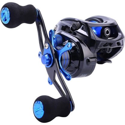 Baitcasting Angelrolle 7.0:1 Kohlefaser 9 + 1 Kugellager