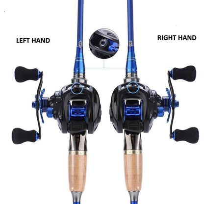Baitcasting Angelrolle 7.0:1 Kohlefaser 9 + 1 Kugellager