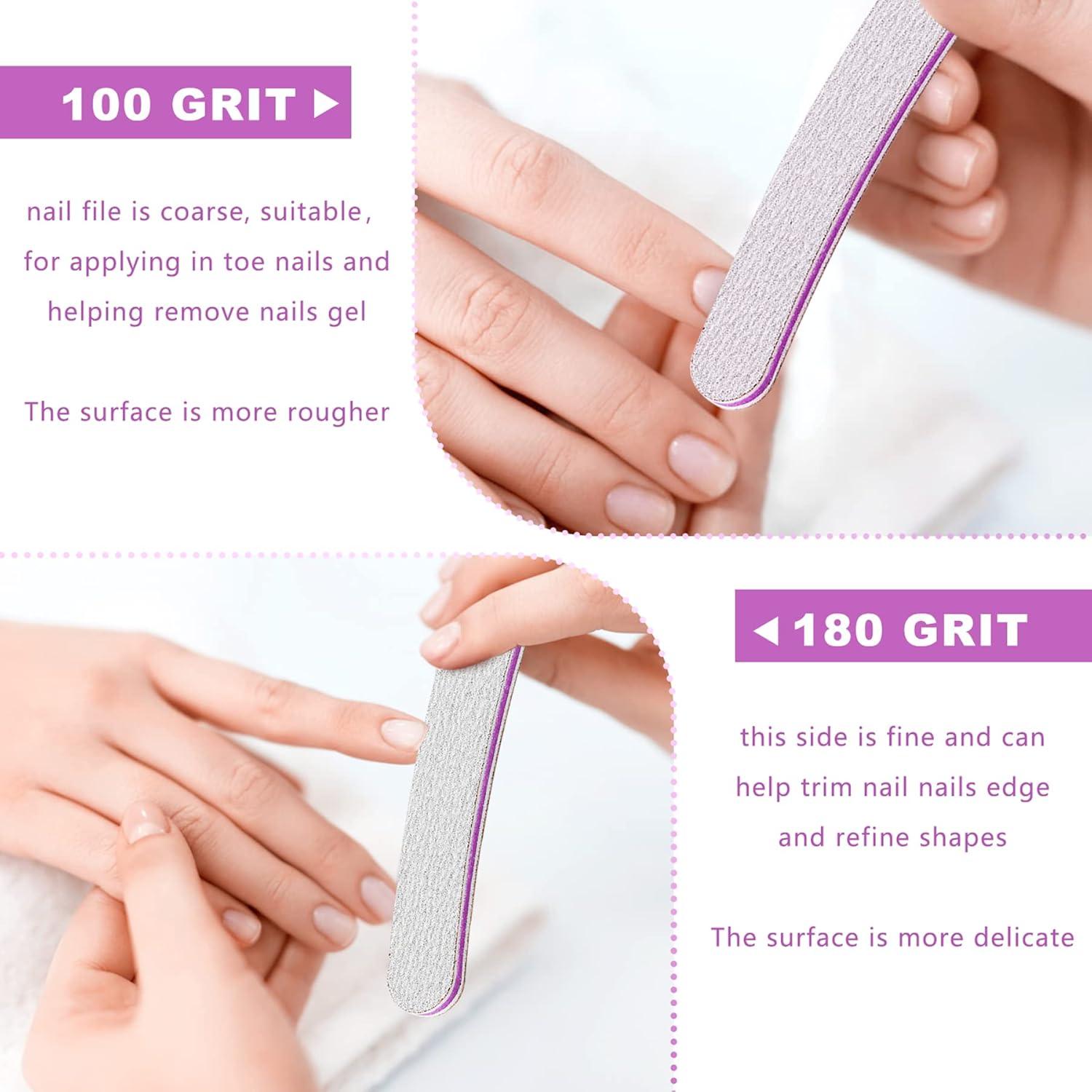 50er Pack Nagelfeilen 100/180 für Gelnägel Maniküre