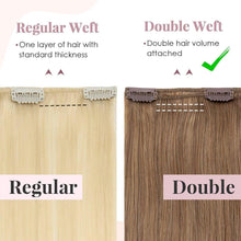 Echthaar Clip-Ins Blond 35 cm – Remy Hair Haarverlängerung
