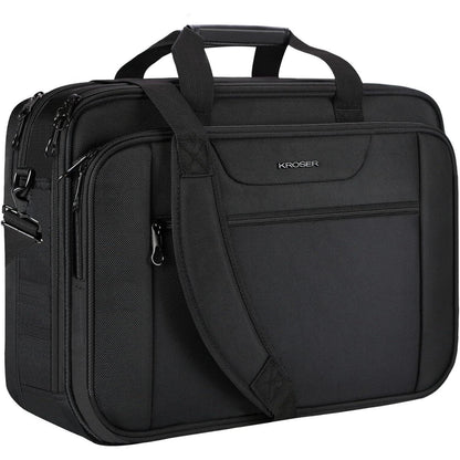 KROSER Laptop Tasche XXL 18.5 Zoll Wasserabweisend Schwarz