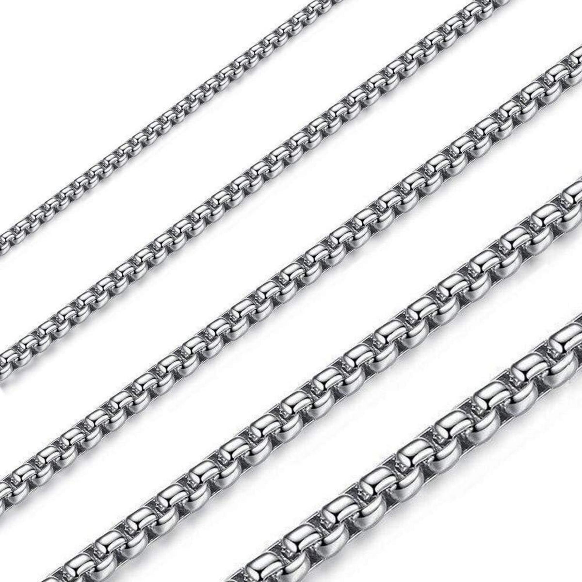 Edelstahl Seilkette 3mm Breite 60cm Länge für Damen und Herren