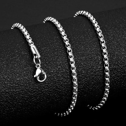 Edelstahl Seilkette 3mm Breite 60cm Länge für Damen und Herren