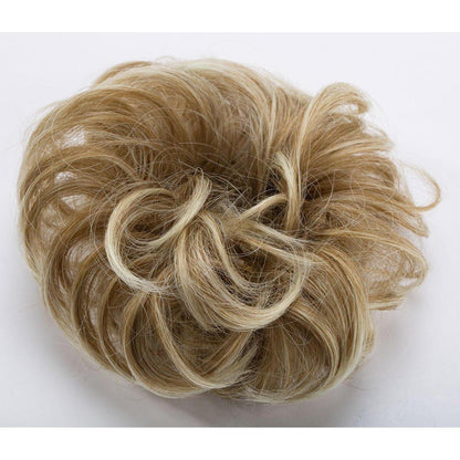 Voluminöses Haarverlängerung Haargummi Kaffee Brown - Blond