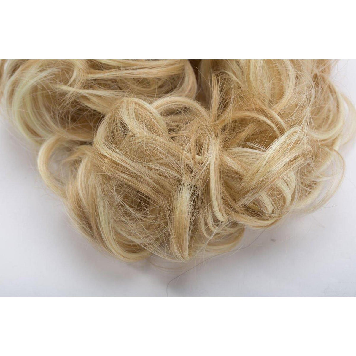 Voluminöser Haargummi Dunkelblond bis Blond - Haarverdichtung