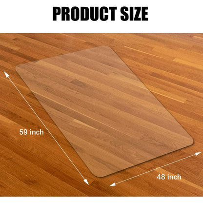 Kuyal Stuhlmatte Transparent 120x150cm für Hartböden Schutz