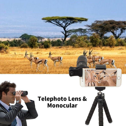 APEXEL Camera Lens Kit 18x Teleobjektiv Fisheye Weitwinkel