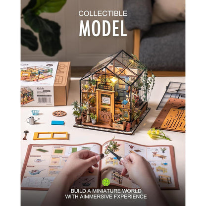 Rolife DIY Miniatur Gewächshaus Puppenhaus Bausatz für