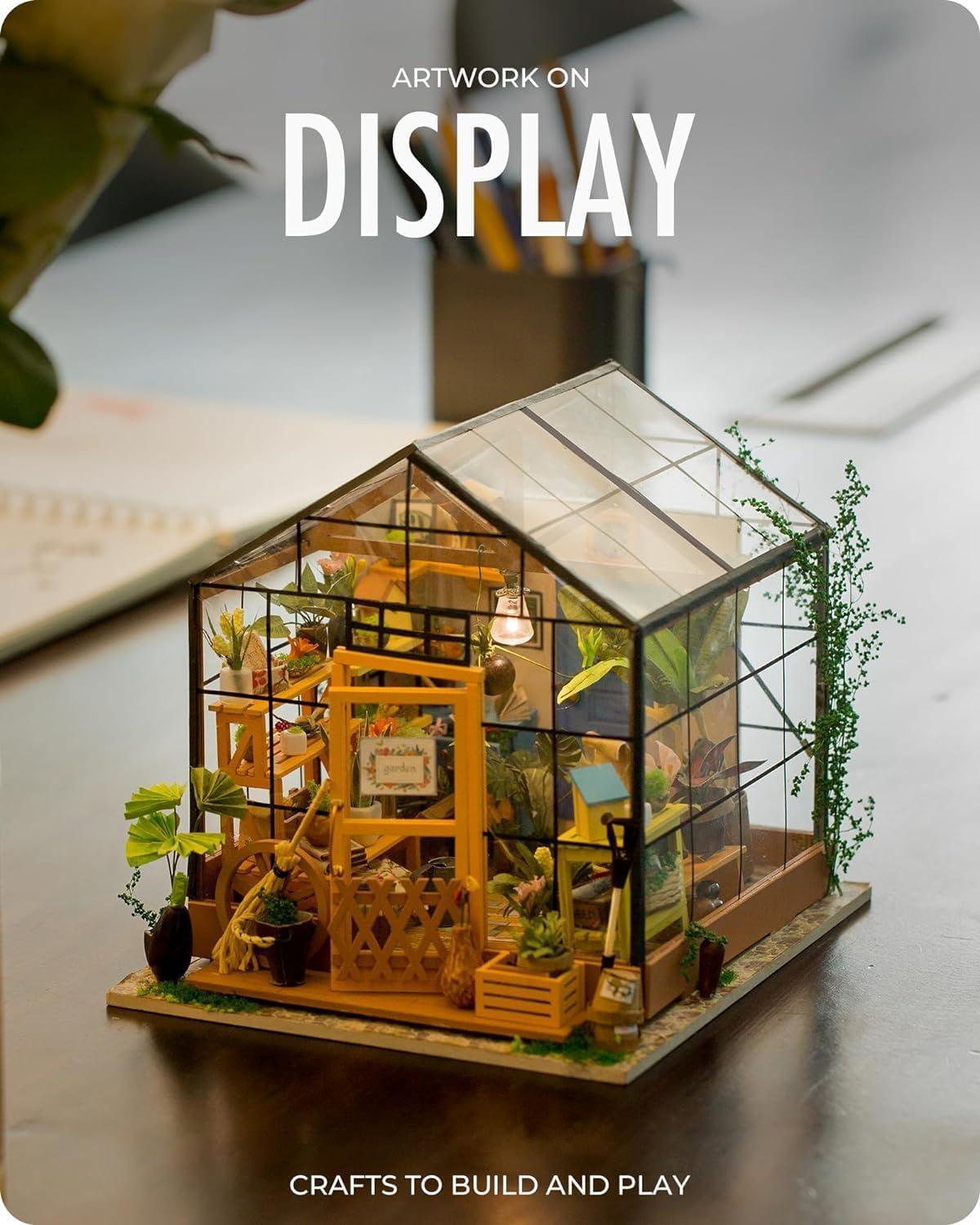 Rolife DIY Miniatur Haus Gewächshaus Bausatz für Erwachsene