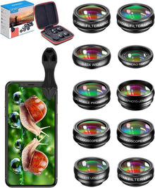 APEXEL 10in1 Objektiv Kamera Kit für iPhone Samsung Huawei