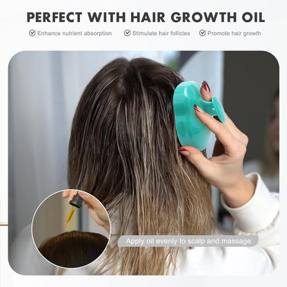 Kopfhaut Massagebürste Nass Trocken Shampoo Haarbürste Peeling