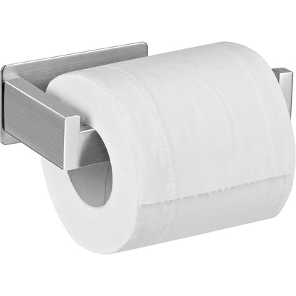 Klopapierhalter ohne Bohren, Edelstahl, Silber