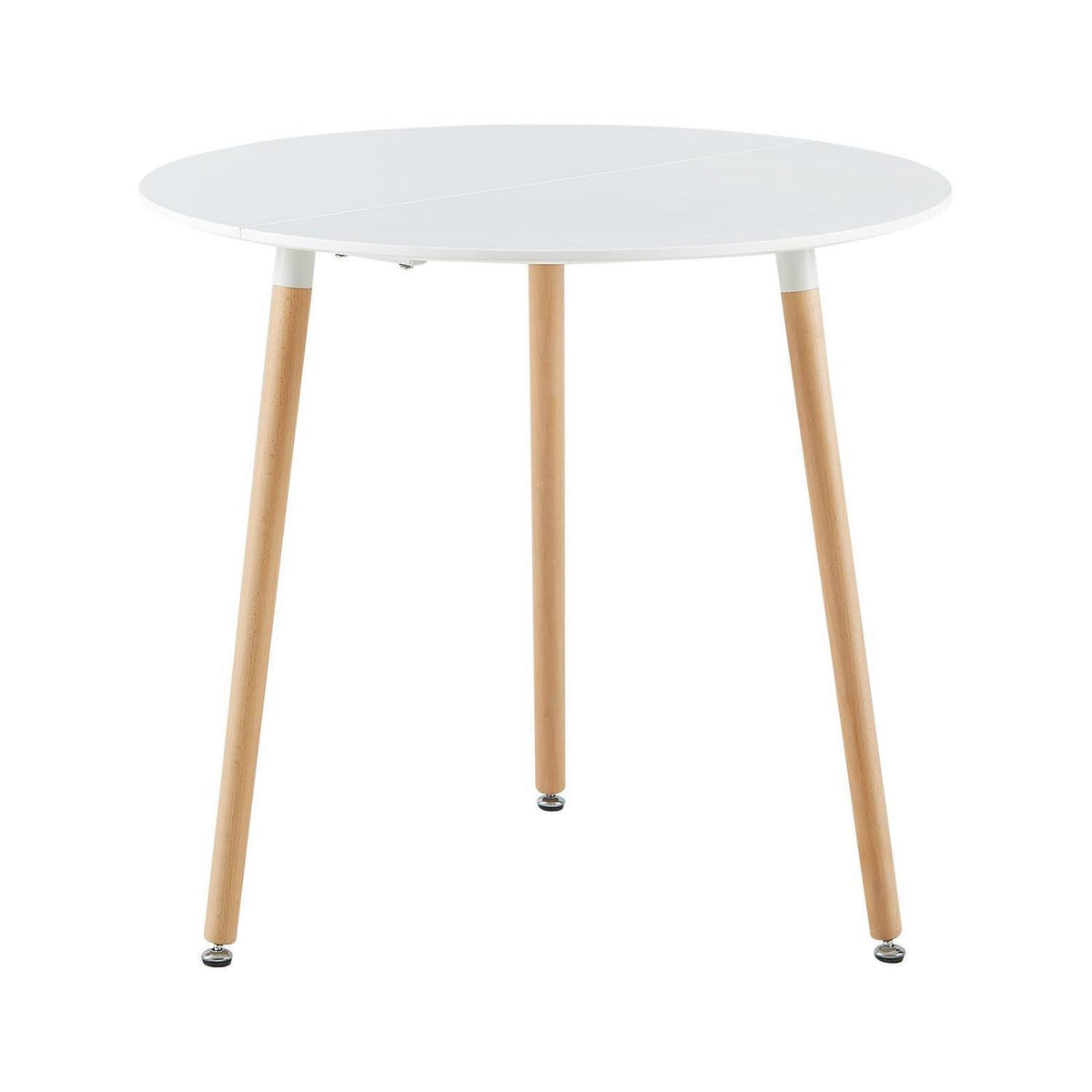 Runder Esstisch Weiß 80cm – Skandinavischer Küchentisch